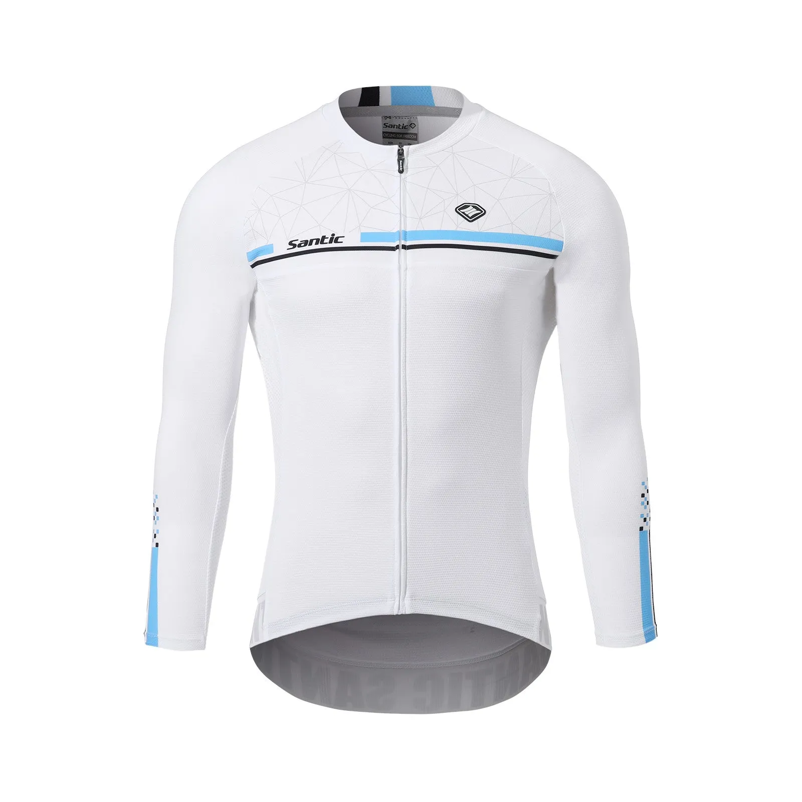 Santic Karen White Men Cycling Jersey Long Sleeve