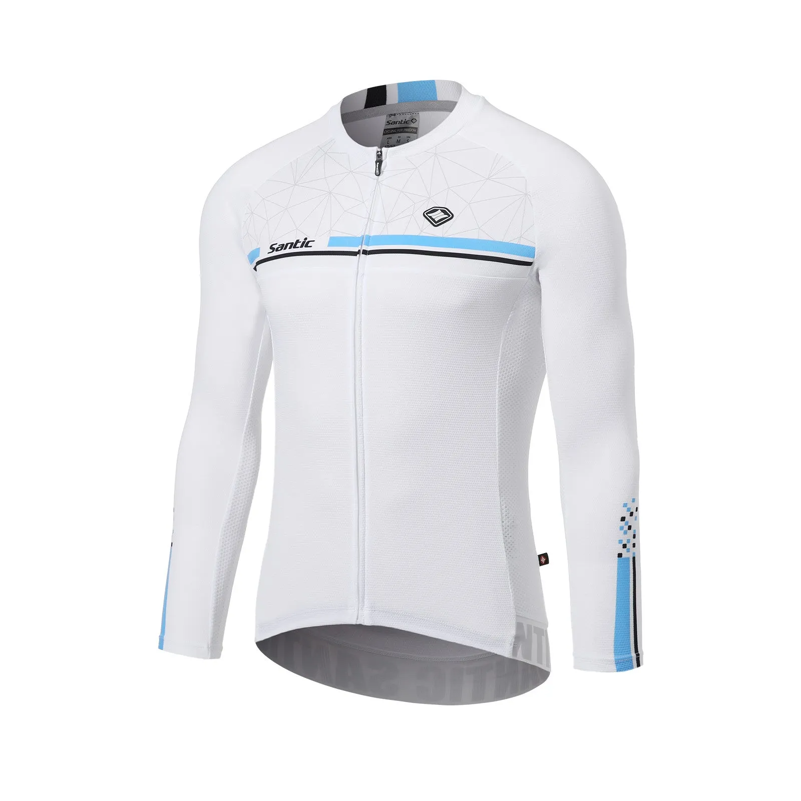 Santic Karen White Men Cycling Jersey Long Sleeve