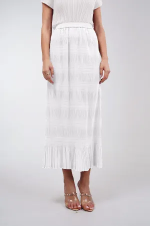 Santina Straight Smocked Skirt