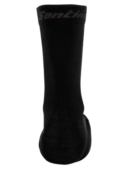 Santini Winter Wool Sock - Black