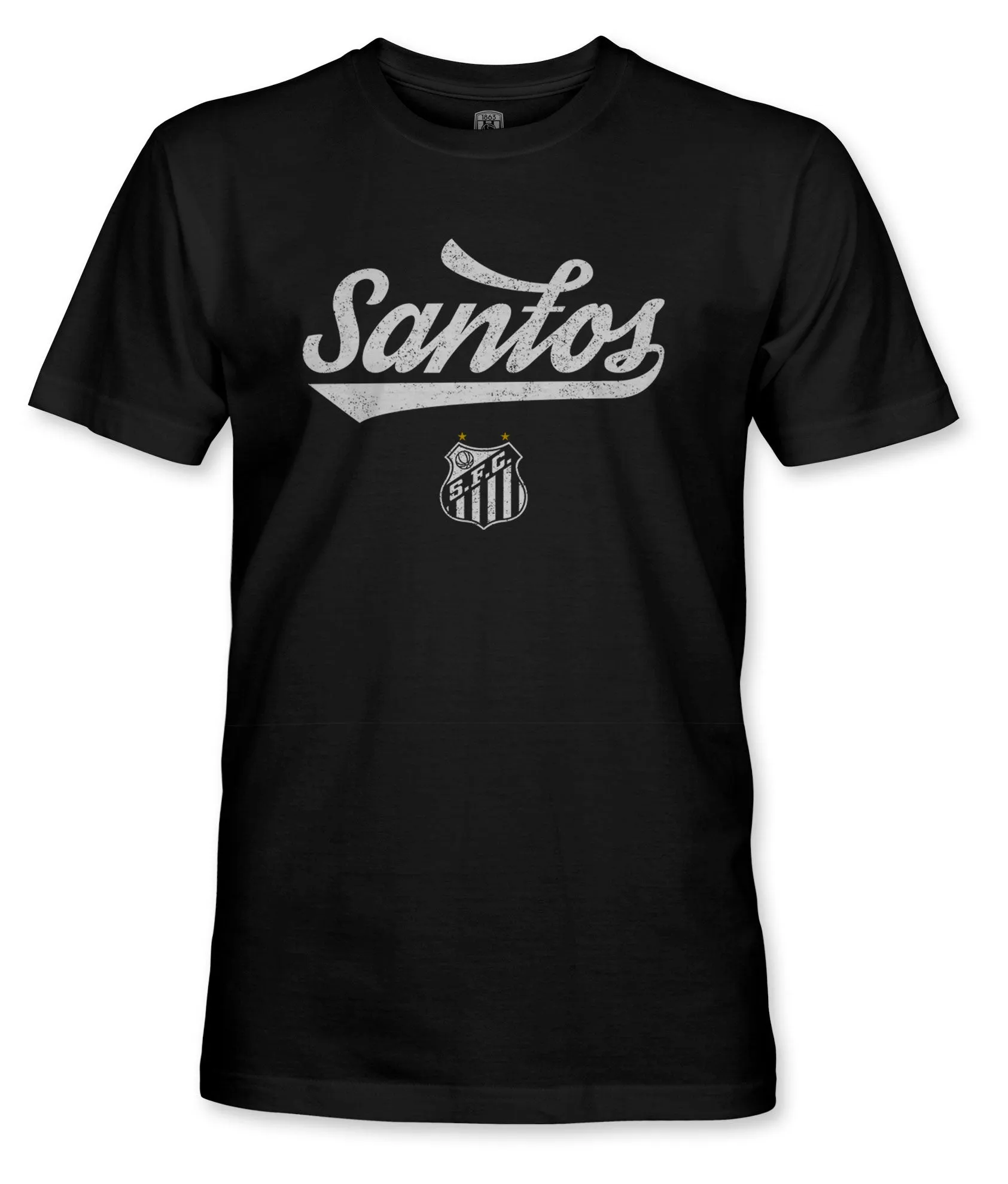 Santos FC Script Cotton T-Shirt - Black