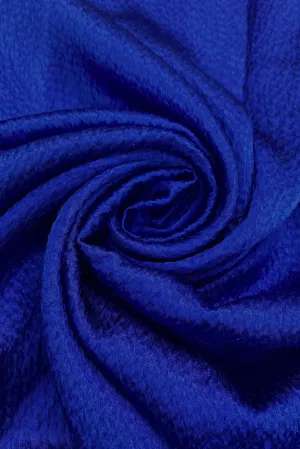 Sapphire Hammered Silk Satin