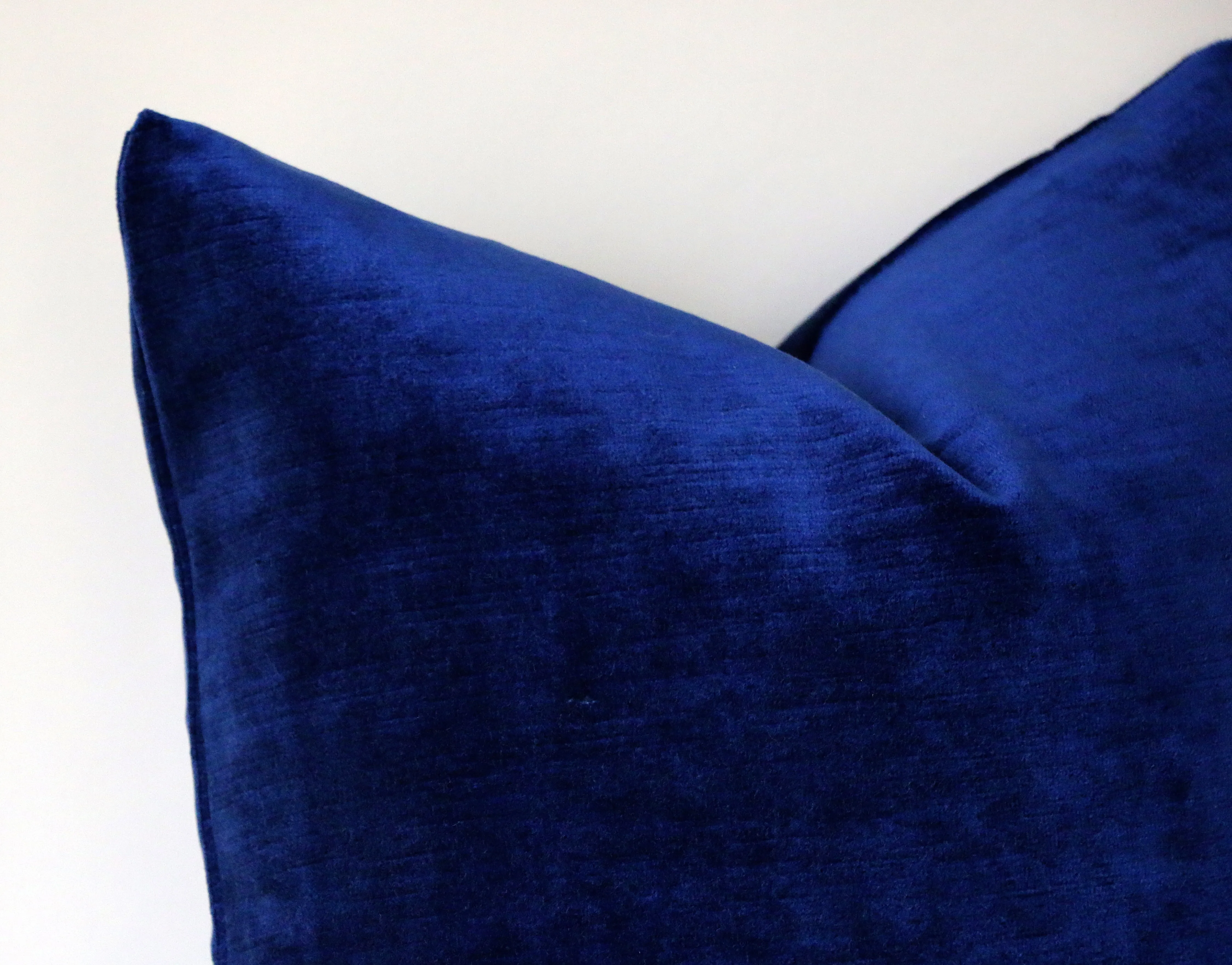 Sapphire   Velvet Pillow Cover / Dark Blue 20x20 Pillow Cover or 9 Other sizes/ Navy Blue Pillow / Dark Blue Pillow / Solid Blue Cushion Cover