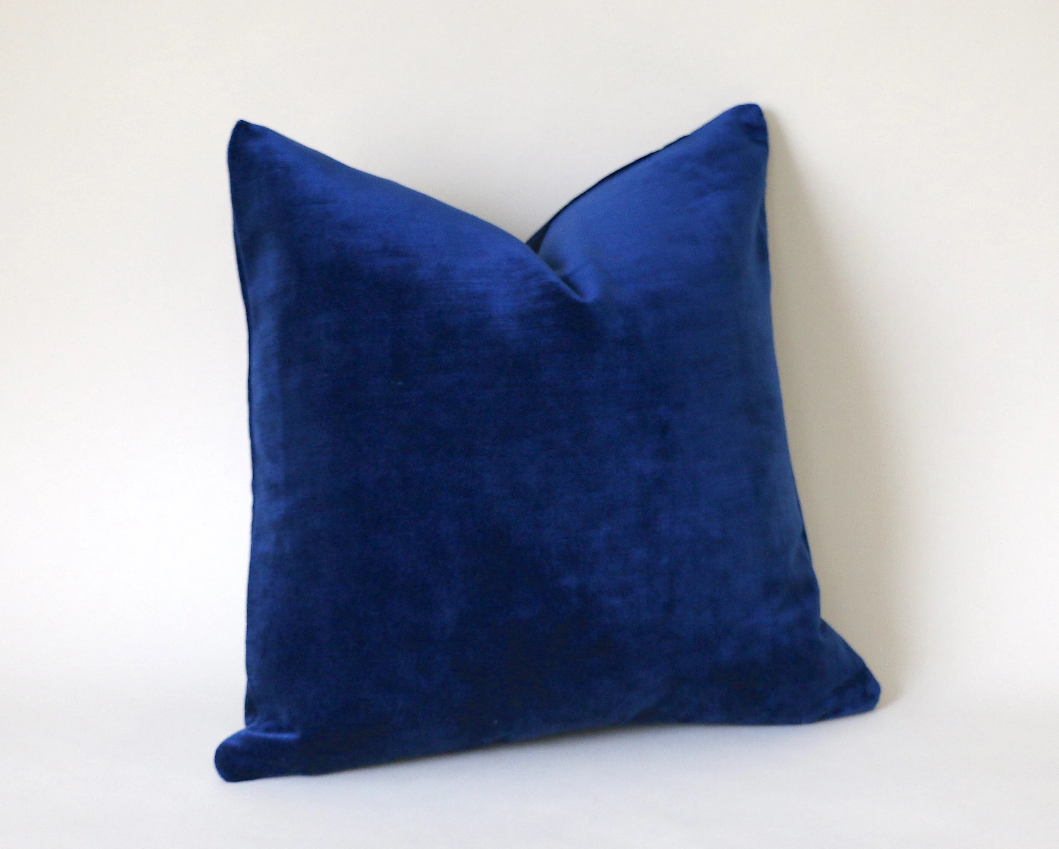 Sapphire   Velvet Pillow Cover / Dark Blue 20x20 Pillow Cover or 9 Other sizes/ Navy Blue Pillow / Dark Blue Pillow / Solid Blue Cushion Cover