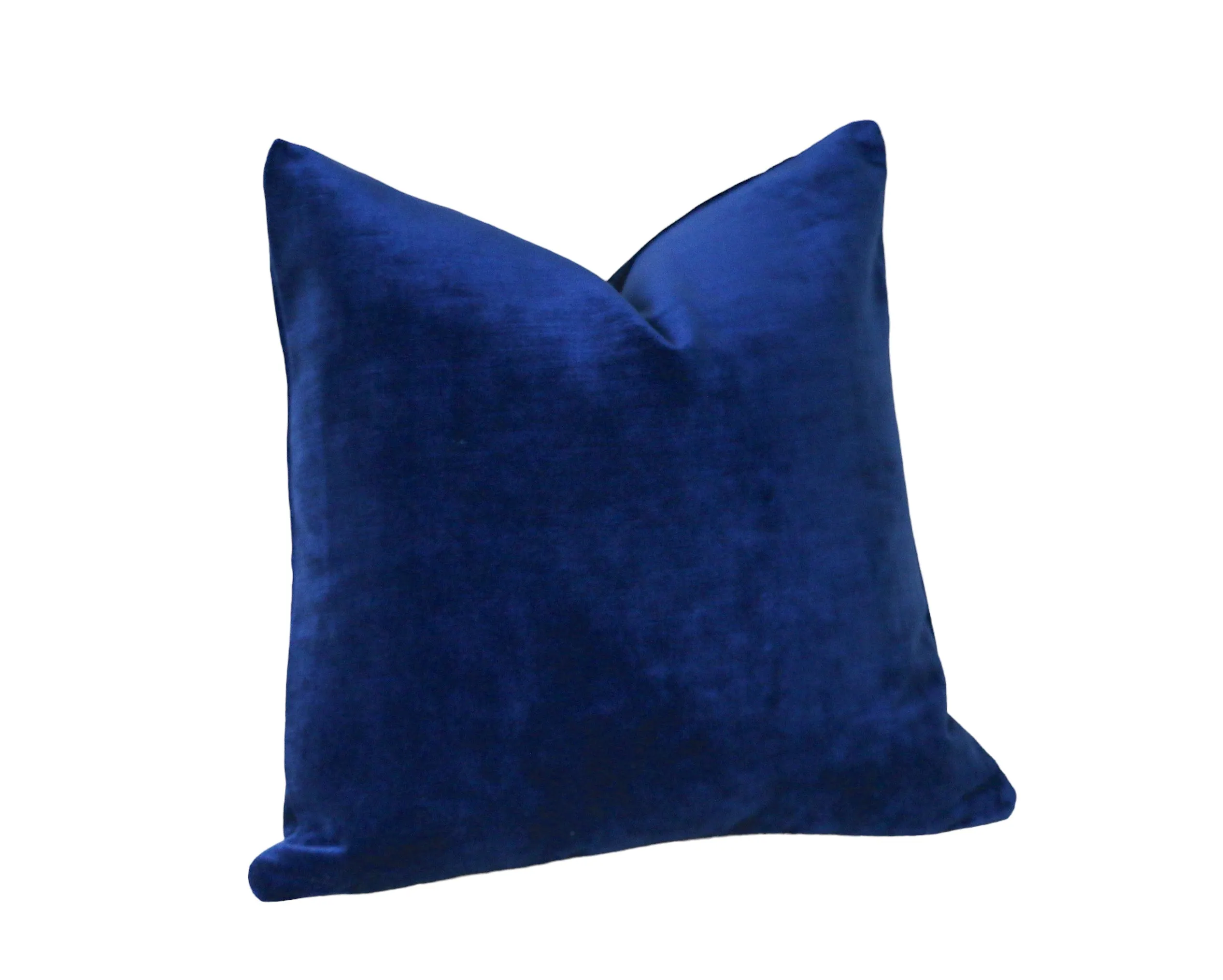 Sapphire   Velvet Pillow Cover / Dark Blue 20x20 Pillow Cover or 9 Other sizes/ Navy Blue Pillow / Dark Blue Pillow / Solid Blue Cushion Cover