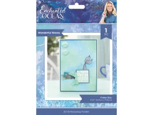 Sara Signature - Enchanted Ocean - 2D Embossing Folder - 5"x7" - Wonderful Waves