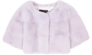 Sarah Mini Mink Fur Jacket Lavender