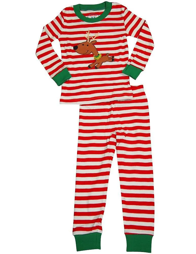 Sara's Prints Boys Long Sleeve 100% Cotton 2 Piece Pajama Set - Wear to fit snug, 37940