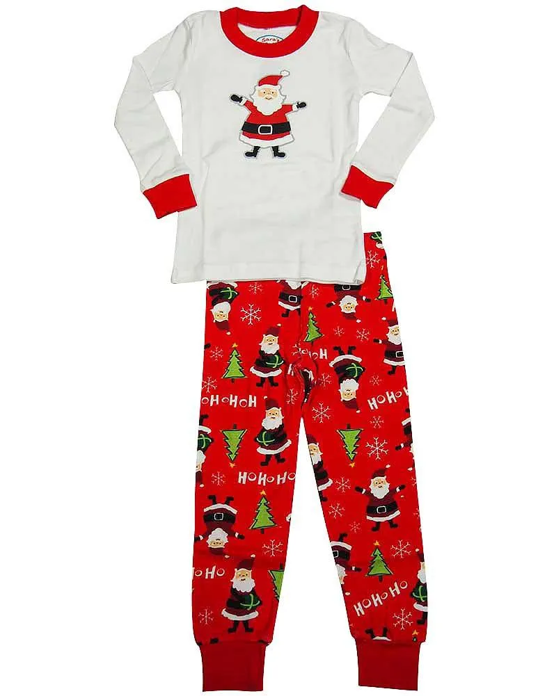 Sara's Prints Boys Long Sleeve 100% Cotton 2 Piece Pajama Set - Wear to fit snug, 37940