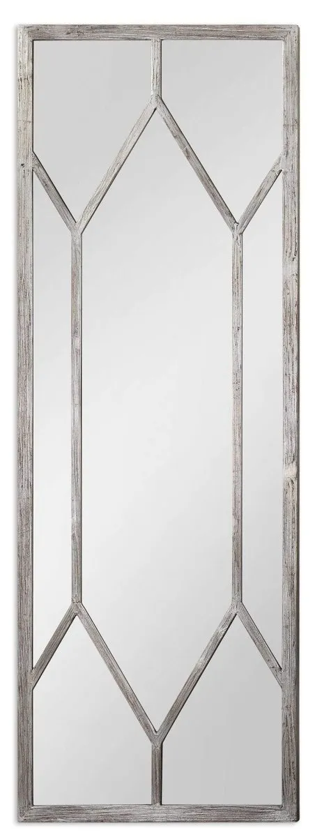 Sarcon Oversized Antiqued Silver Mirror