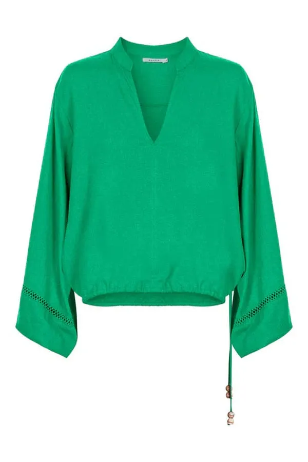 Sardinia Tie Blouse  Verde