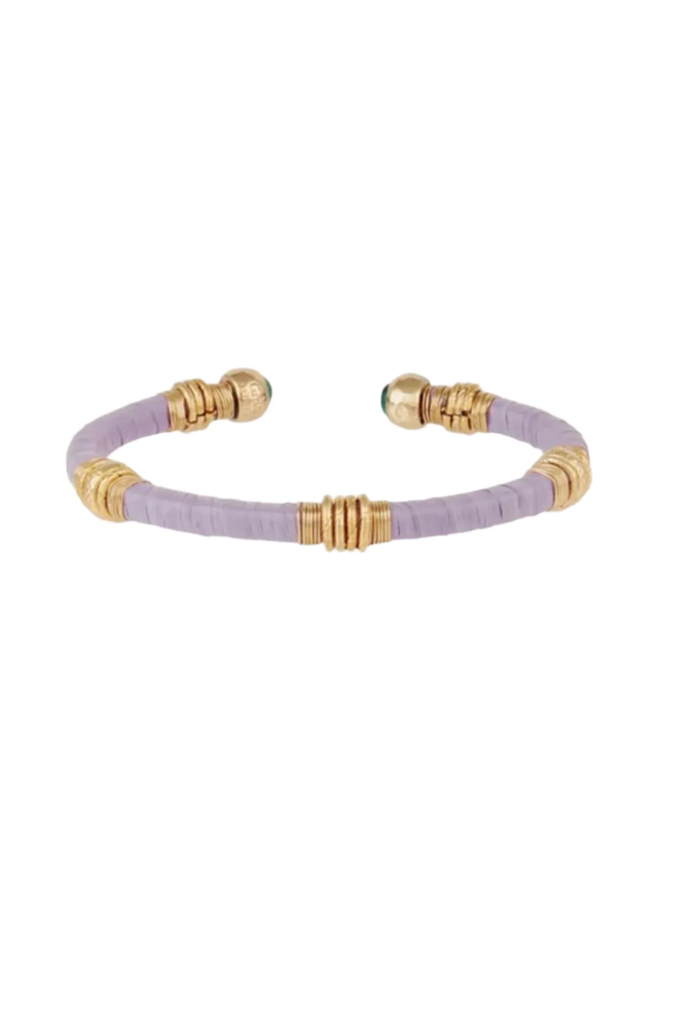 Sari Raphia Bracelet in Lavender