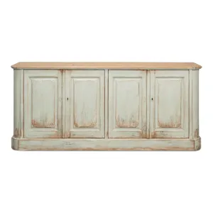 Sarreid - 4 Door Sideboard  Sage - Green - Country