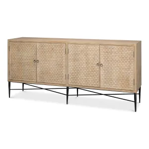 Sarreid - Archie Four Door Sideboard - Tan - Traditional