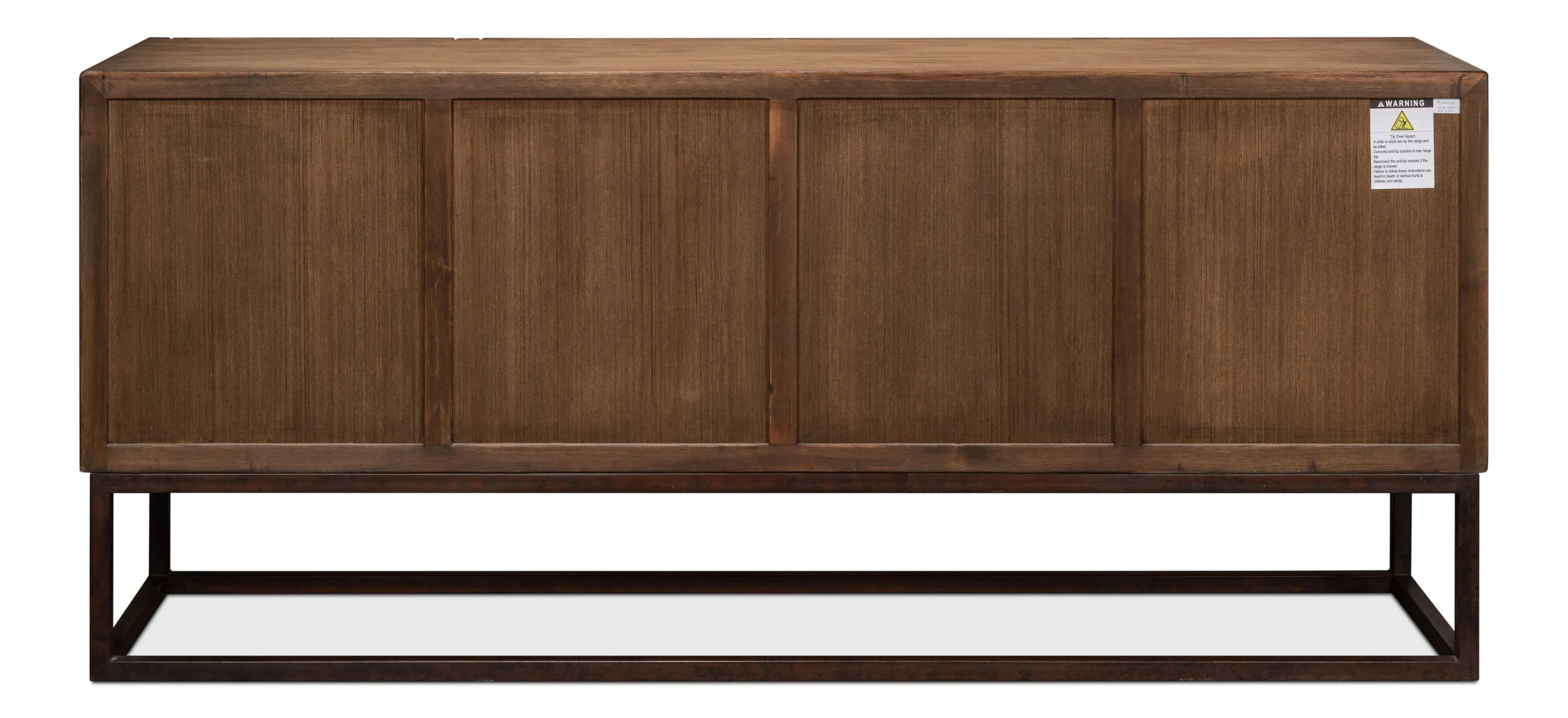 Sarreid - Aztec Sideboard On Stand  Brown - Brown - Eclectic