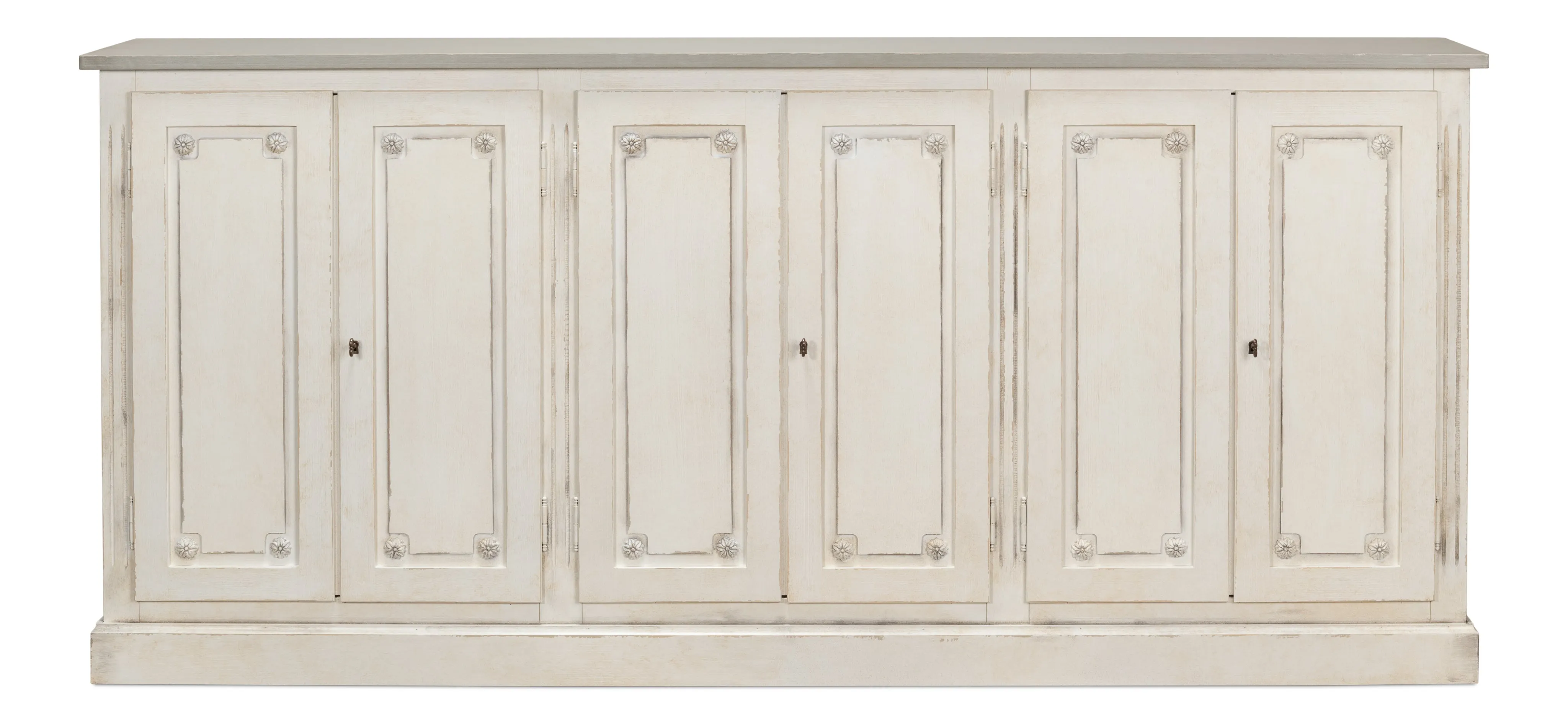 Sarreid - Bellagio Sideboard  96  White/Grey - Grey - Traditional