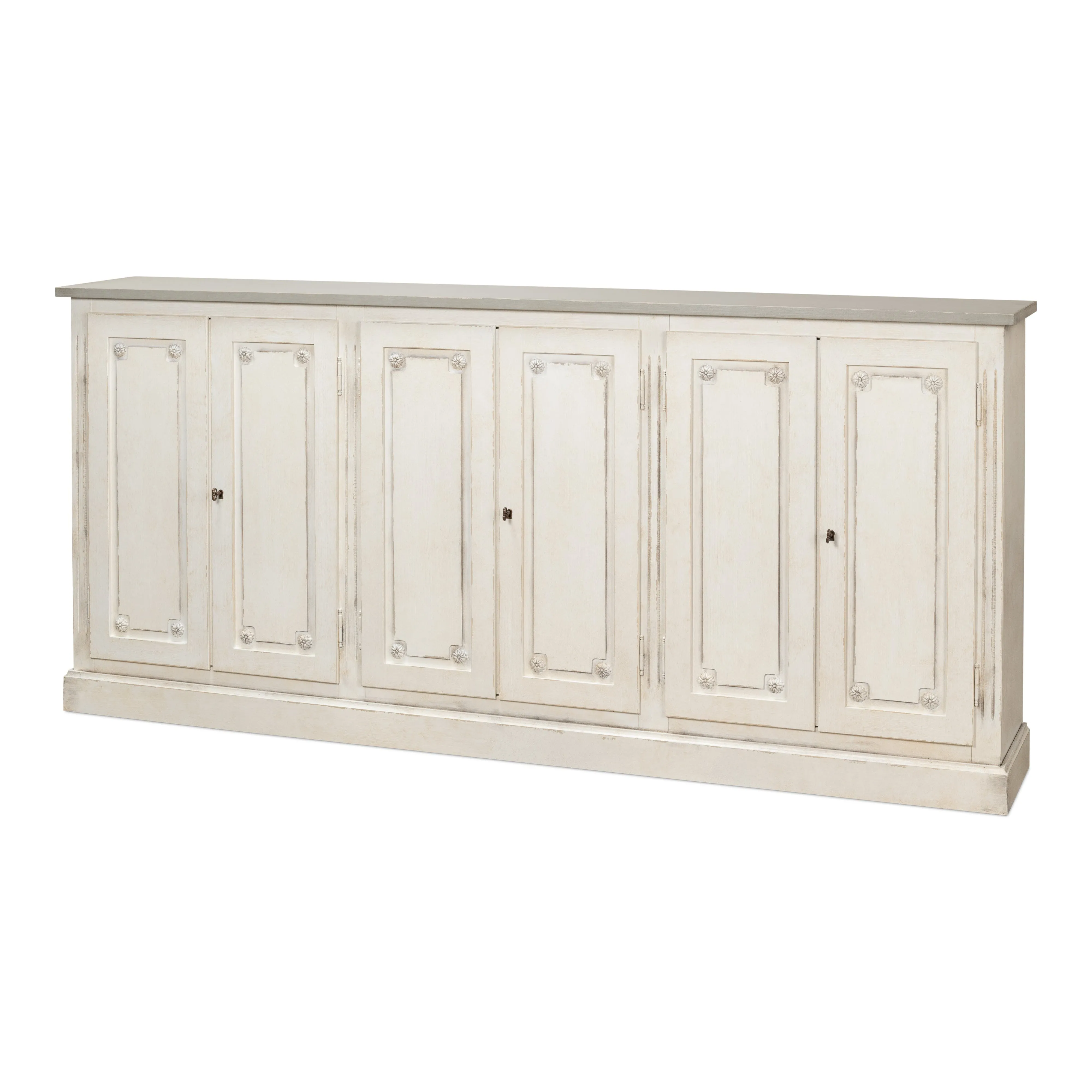 Sarreid - Bellagio Sideboard  96  White/Grey - Grey - Traditional