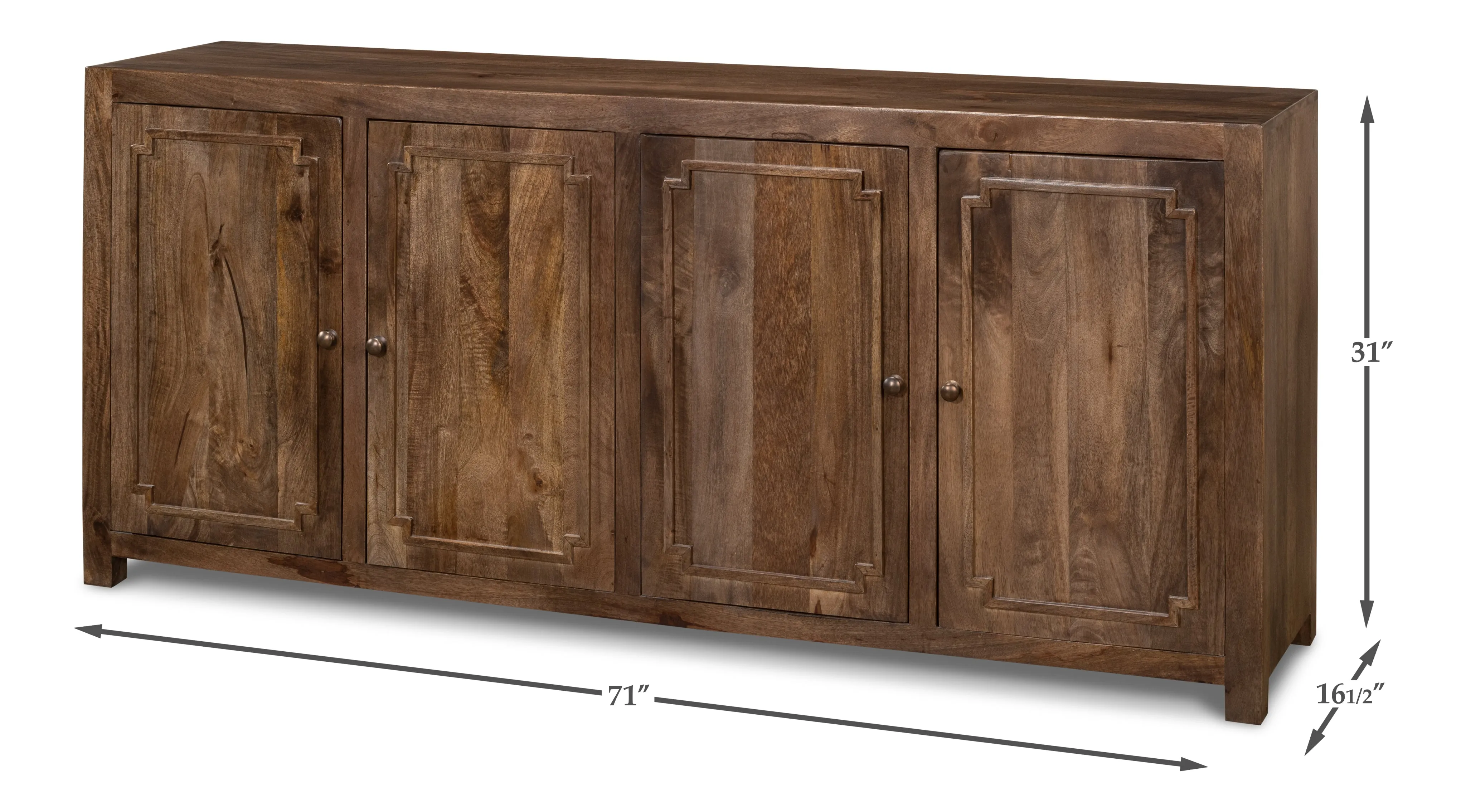 Sarreid - Benedict Sideboard - Brown - Traditional