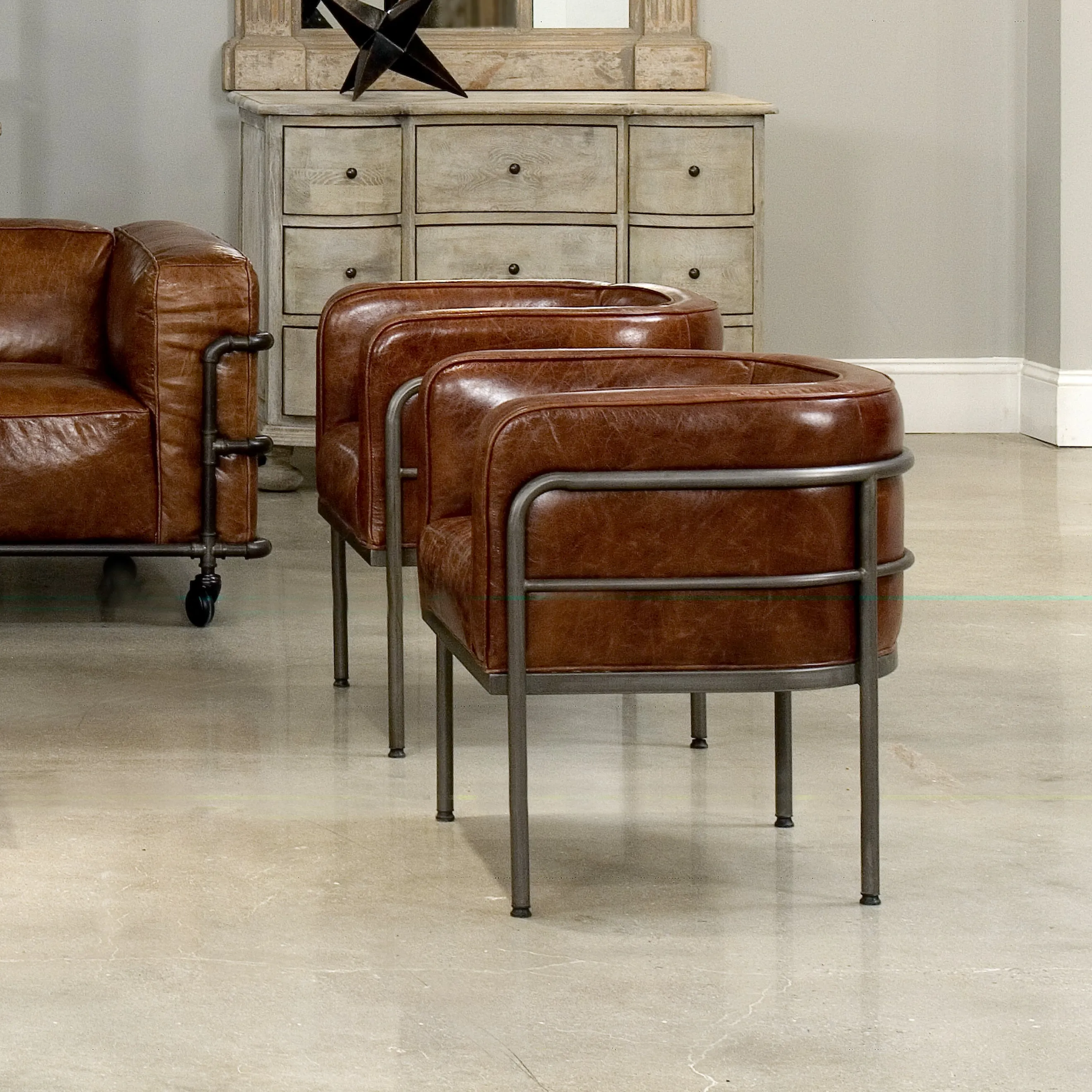 Sarreid - Breda Chair - Brown - Contemporary