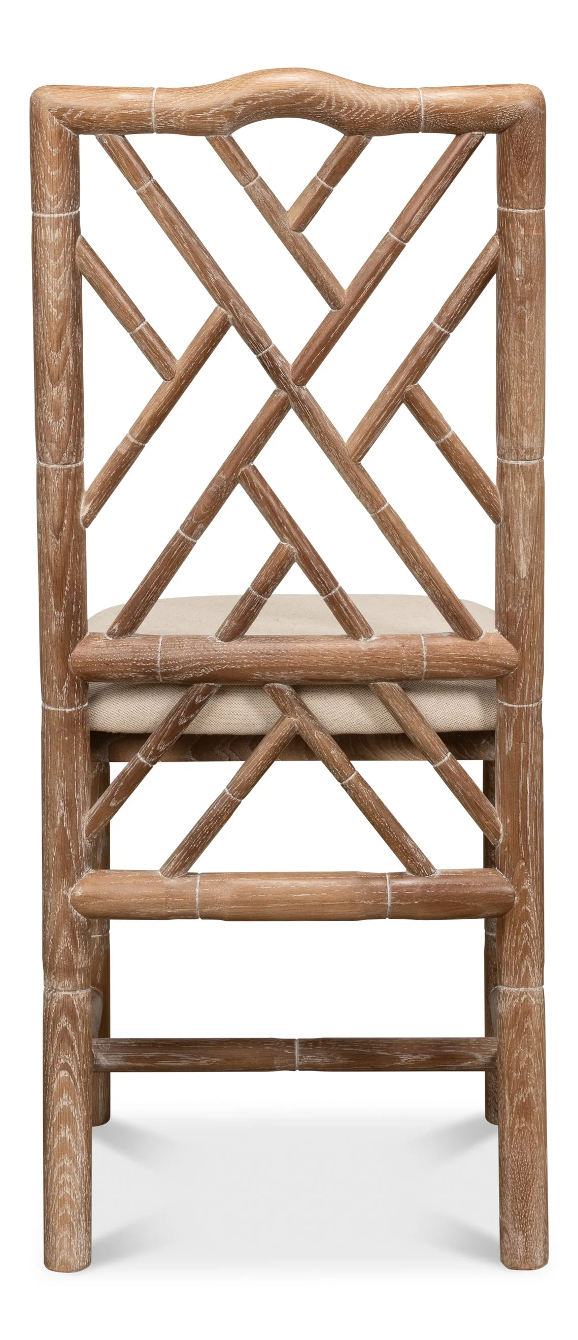 Sarreid - Brighton Bamboo Side Chair - Beige - Traditional - set of 2