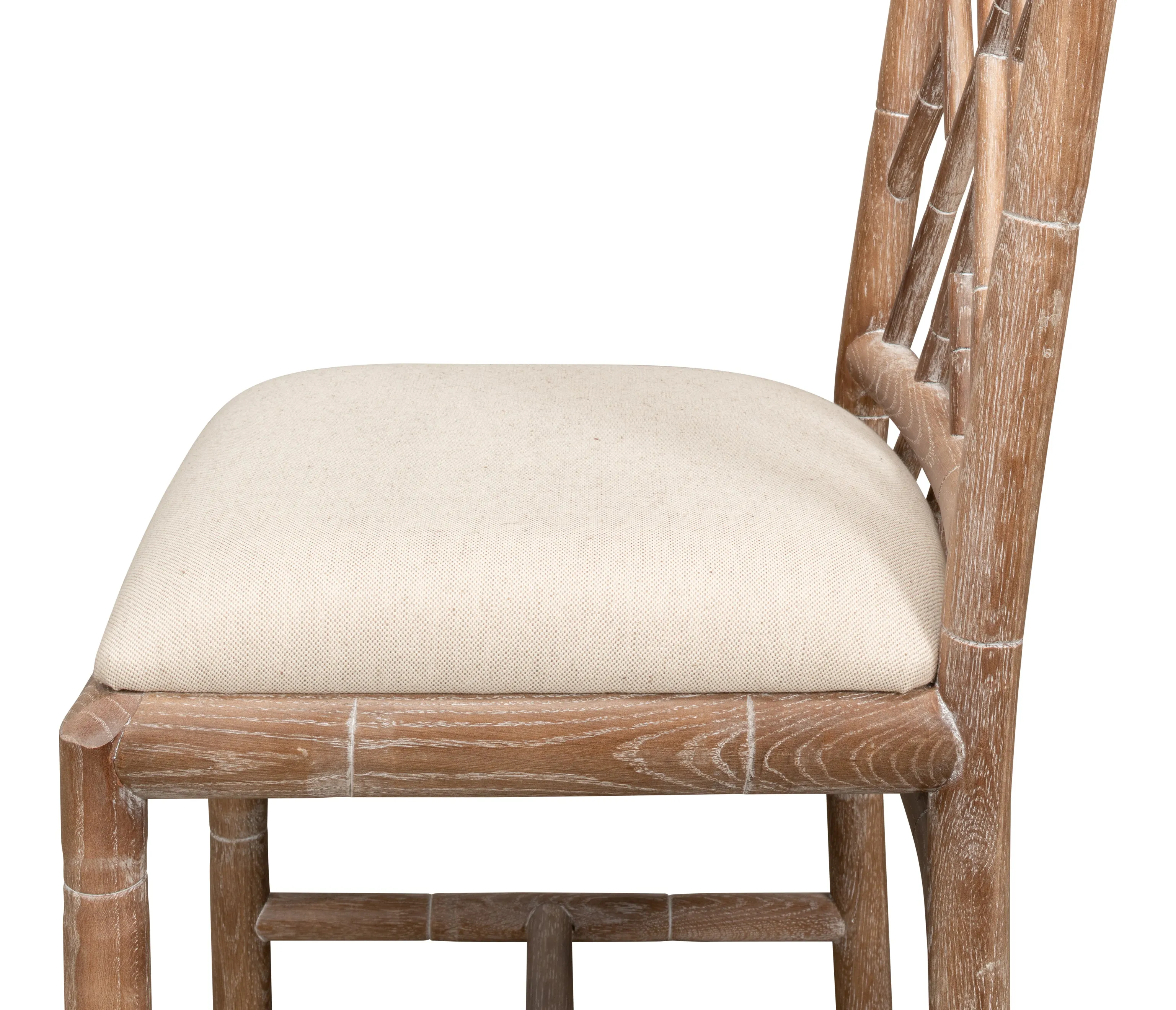 Sarreid - Brighton Bamboo Side Chair - Beige - Traditional - set of 2