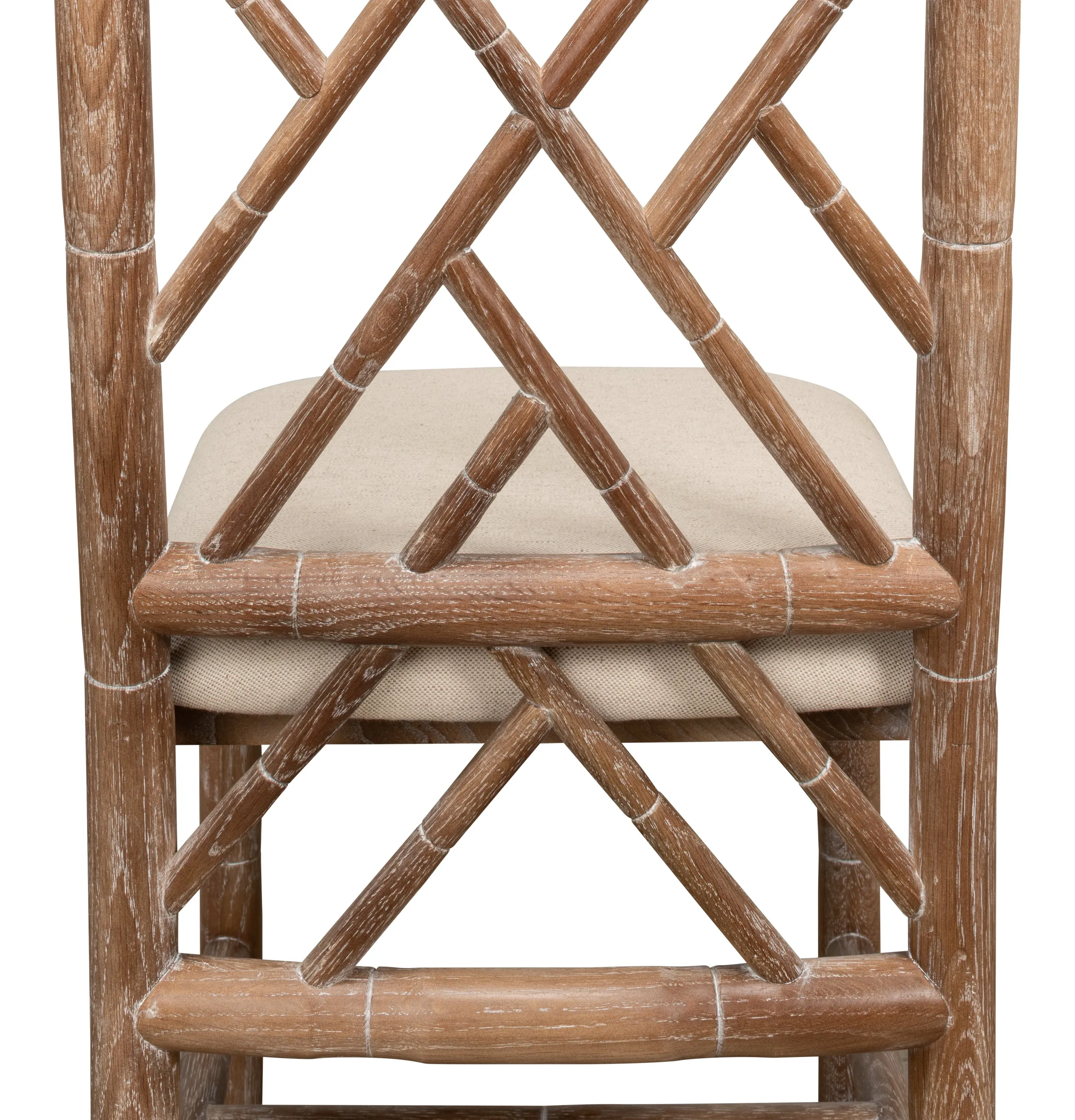 Sarreid - Brighton Bamboo Side Chair - Beige - Traditional - set of 2