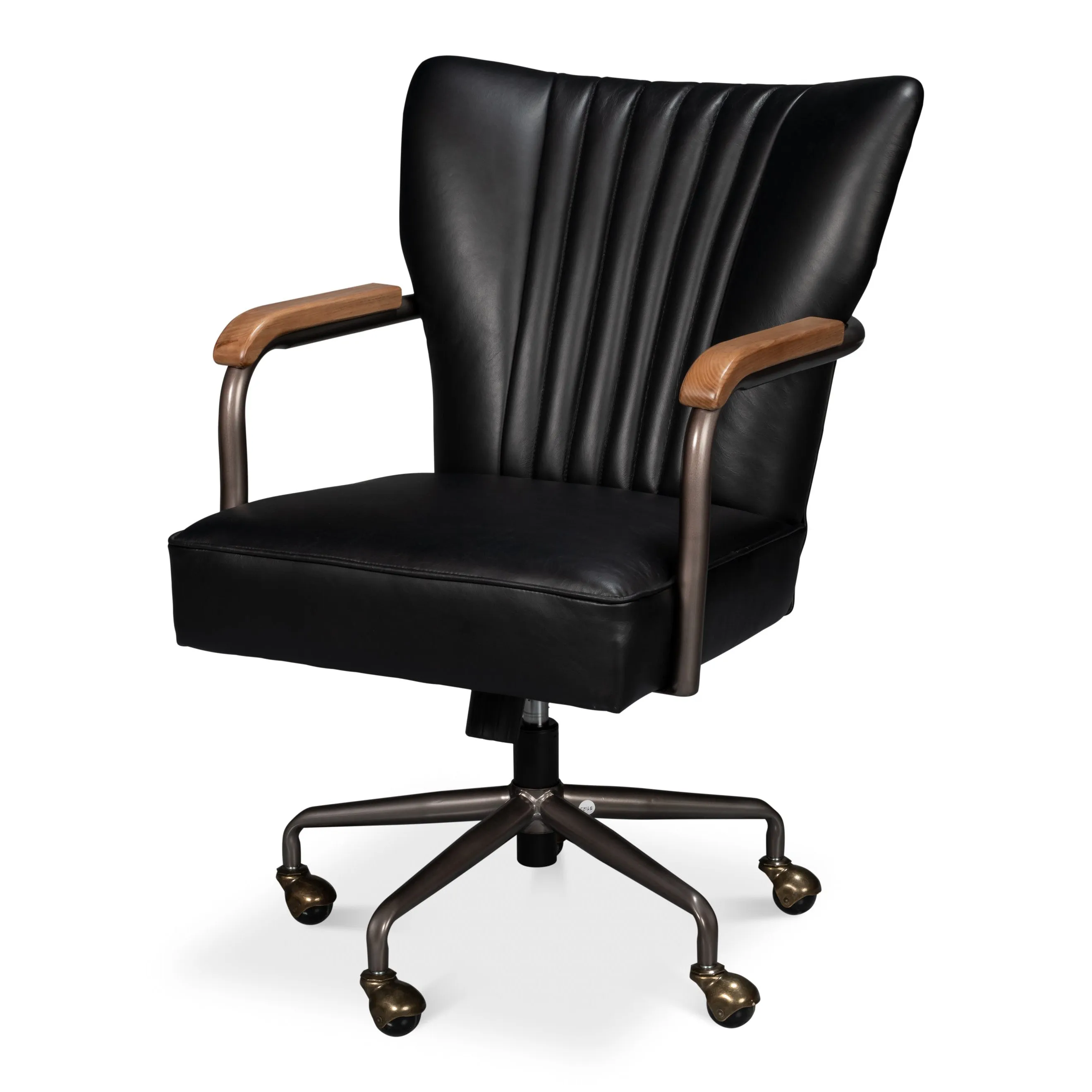 Sarreid - Brooks Swivel Chair  Onyx Black - Black - Traditional