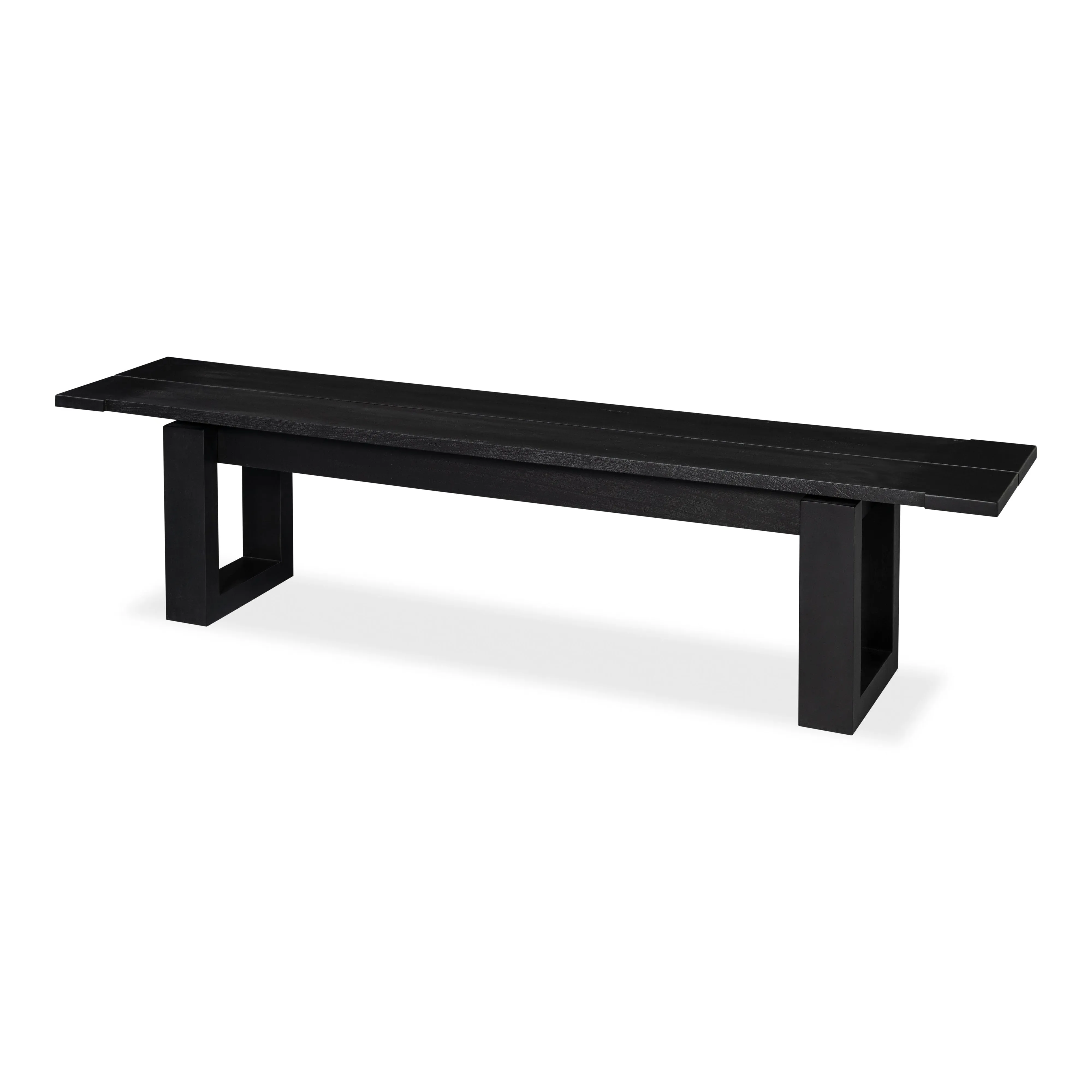 Sarreid - Bryce Wood Bench - Black - Traditional