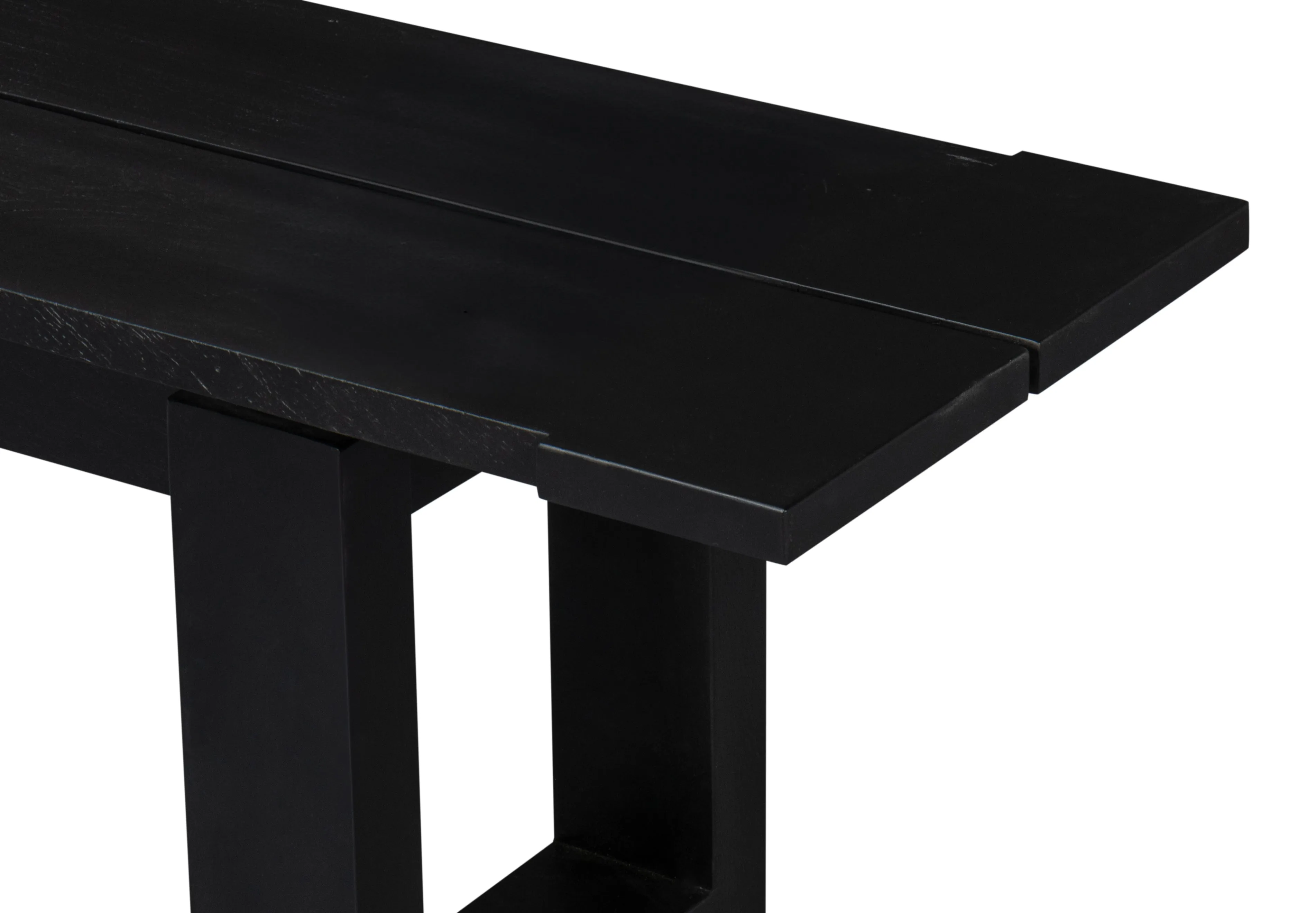 Sarreid - Bryce Wood Bench - Black - Traditional