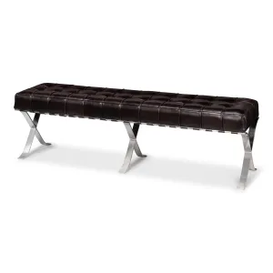 Sarreid - Catalunya Long Bench  Dark Brown - Brown - Contemporary