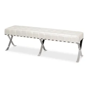 Sarreid - Catalunya Long Bench - White - Contemporary