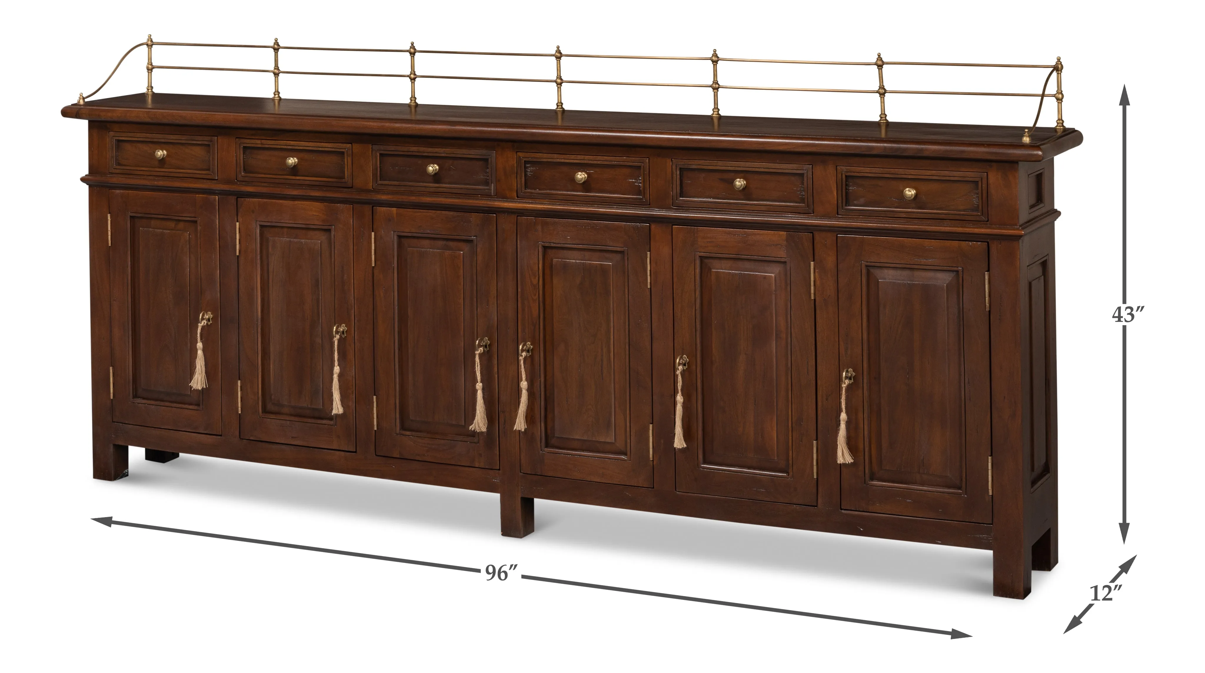 Sarreid - Covent Gardens Sideboard  Walnut - Brown - Traditional