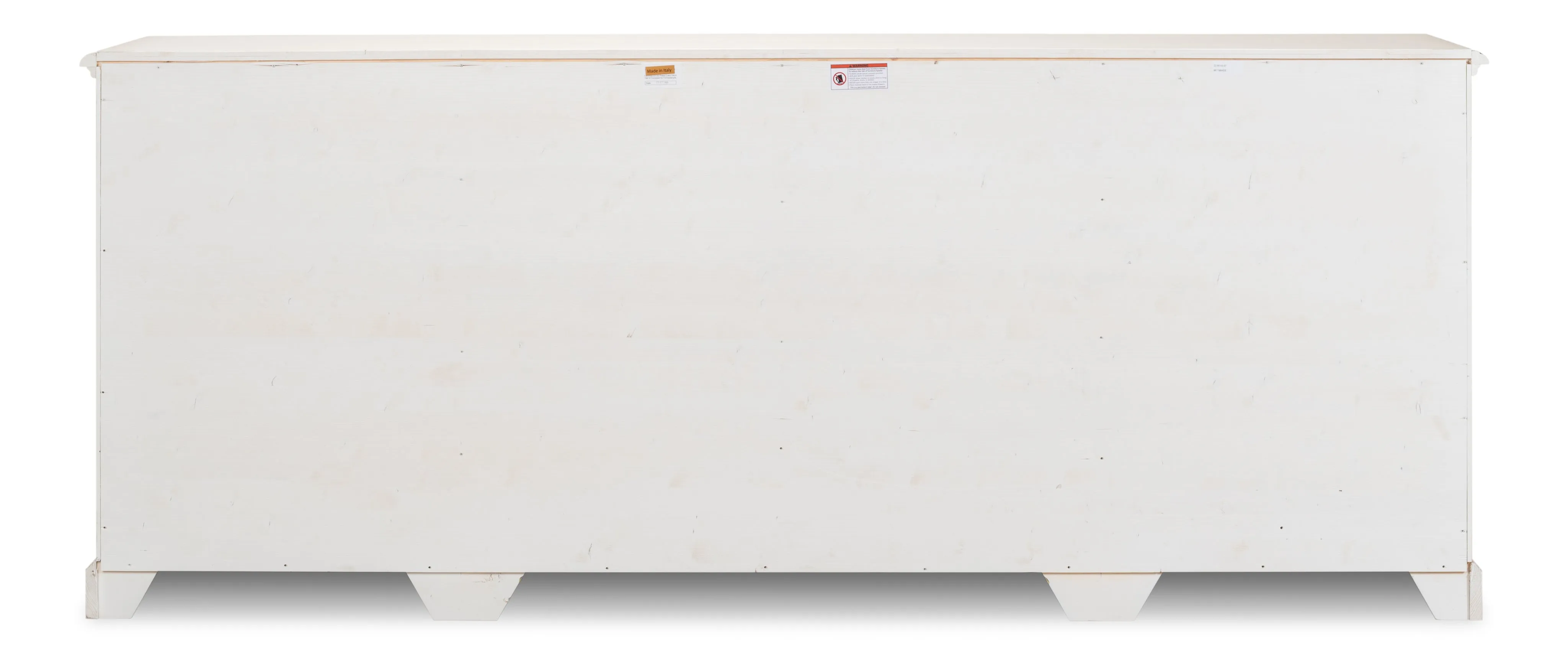 Sarreid - Crested Wall Cabinet White/White Finish - White - Traditional