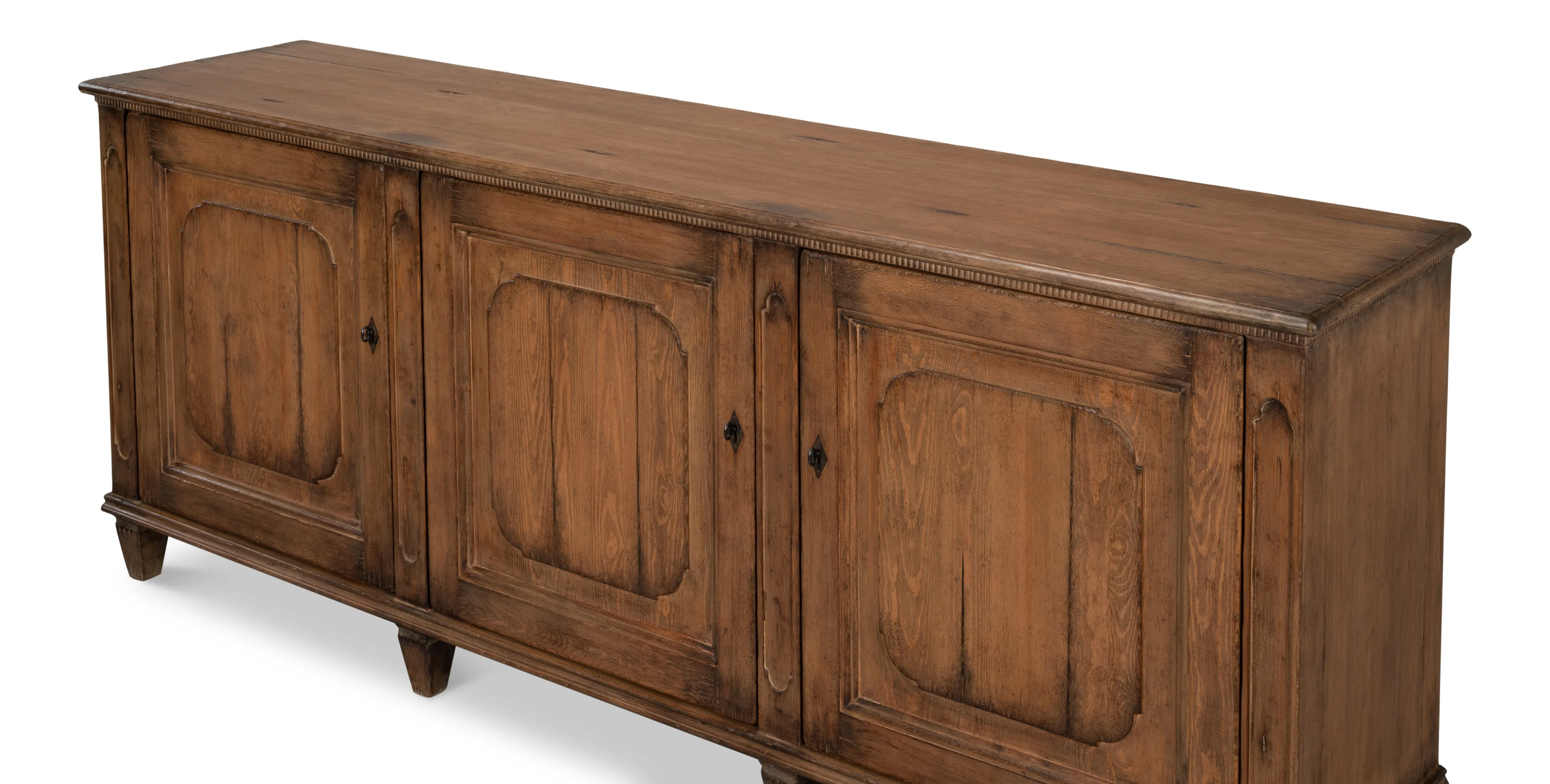 Sarreid - French Country Sideboard  Old Pine Stain - Tan - Traditional