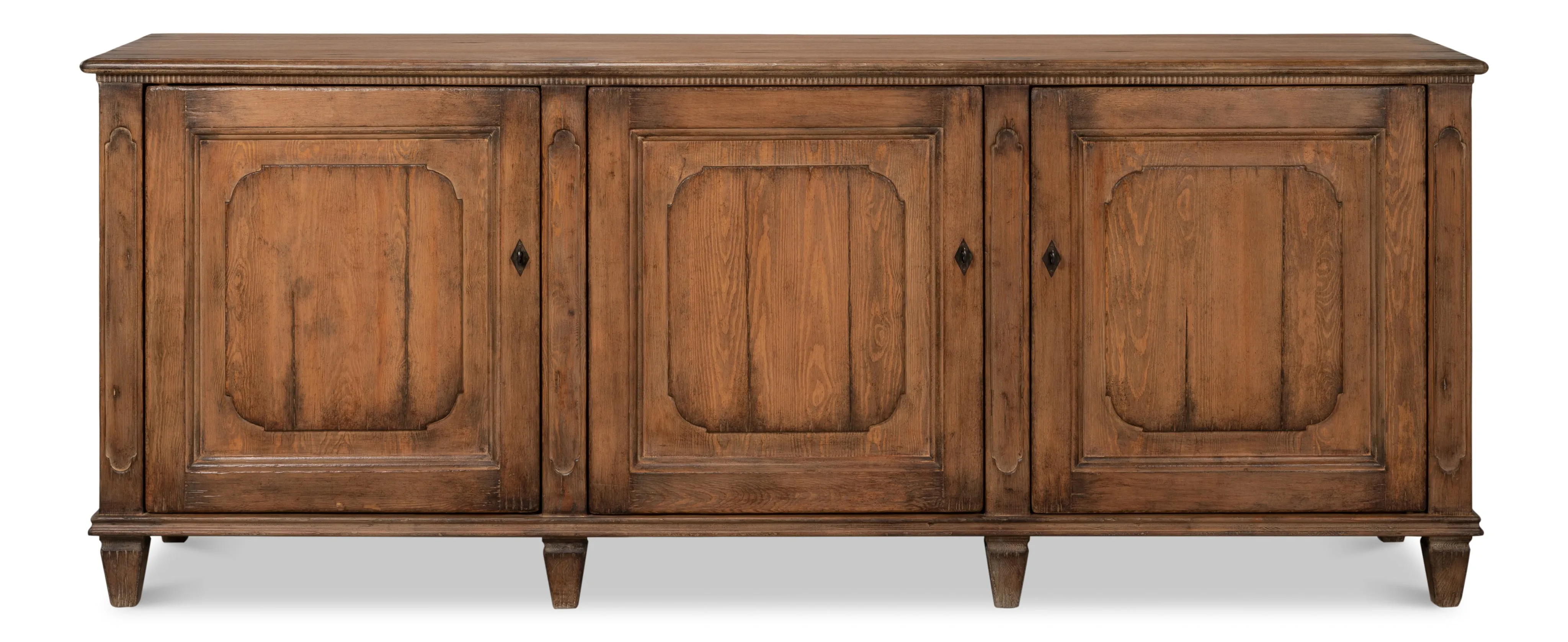 Sarreid - French Country Sideboard  Old Pine Stain - Tan - Traditional