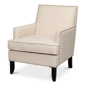 Sarreid - Grady Chair  Fabric - Ivory - Traditional