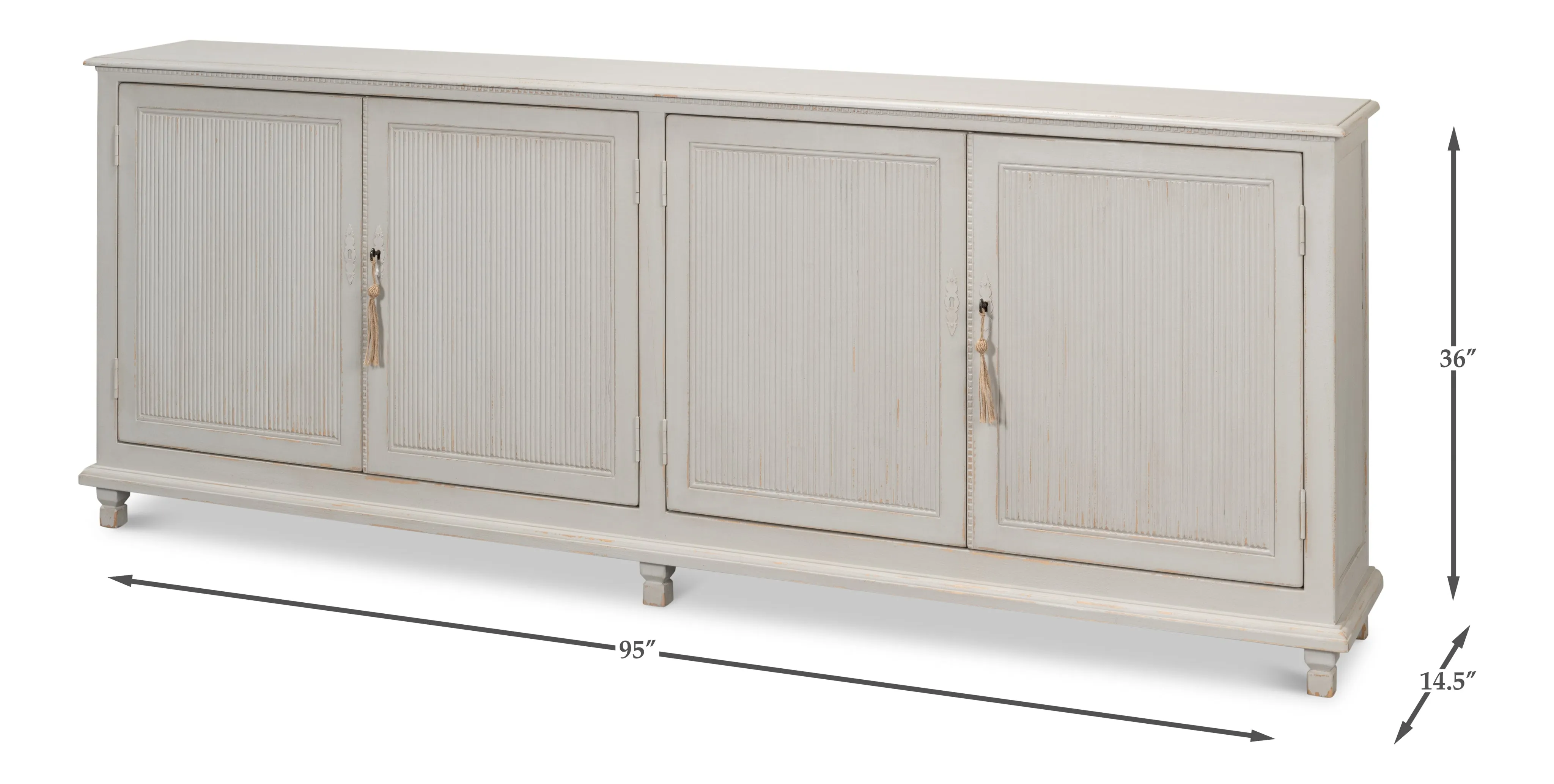 Sarreid - Harper Sideboard - Grey - Transitional