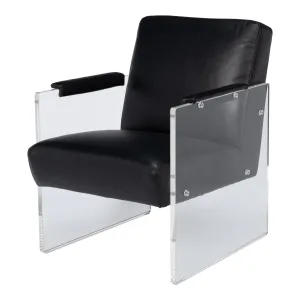 Sarreid - Holloway Armchair  Onyx Black - Black - Transitional