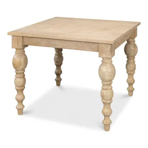 Sarreid - Jocelyn Dining Table  Square - NATURAL - Transitional