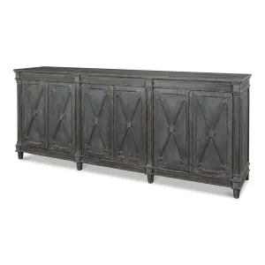 Sarreid - Marksman Sideboard  Concrete Grey - Grey - Traditional