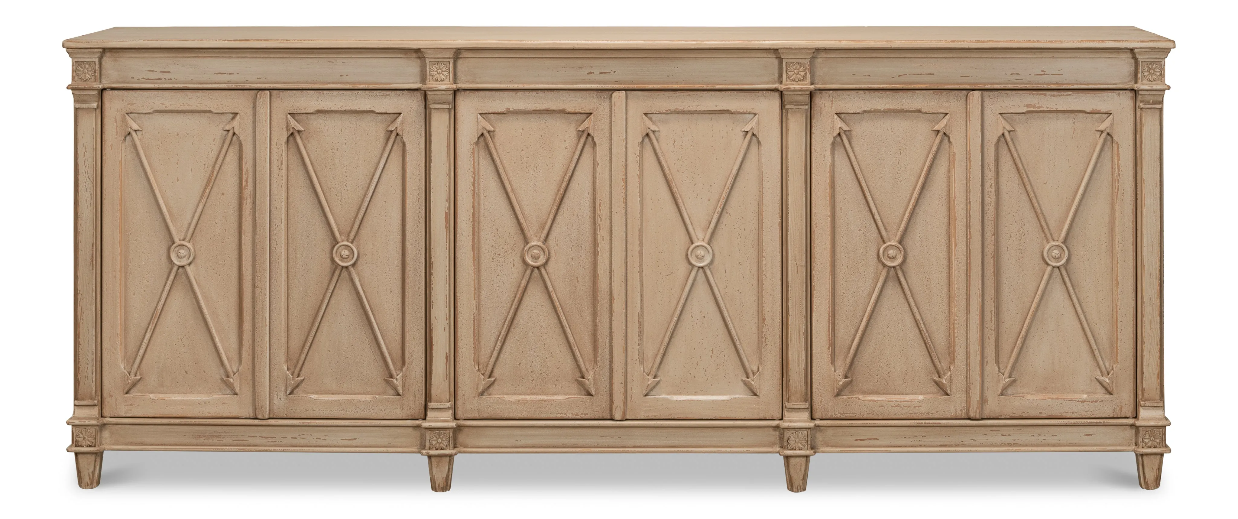 Sarreid - Marksman Sideboard  Dark Beige - Beige - Traditional