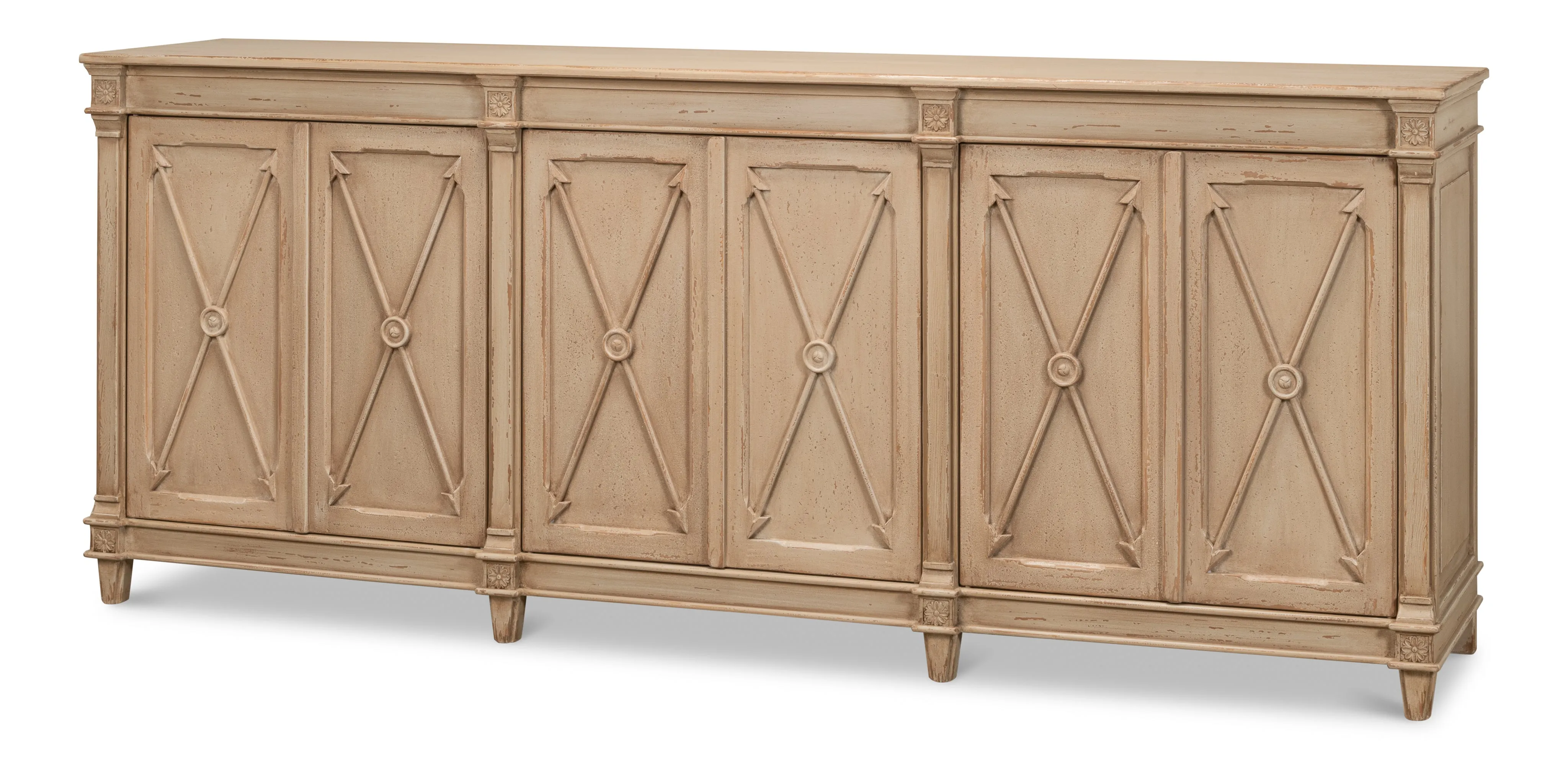 Sarreid - Marksman Sideboard  Dark Beige - Beige - Traditional