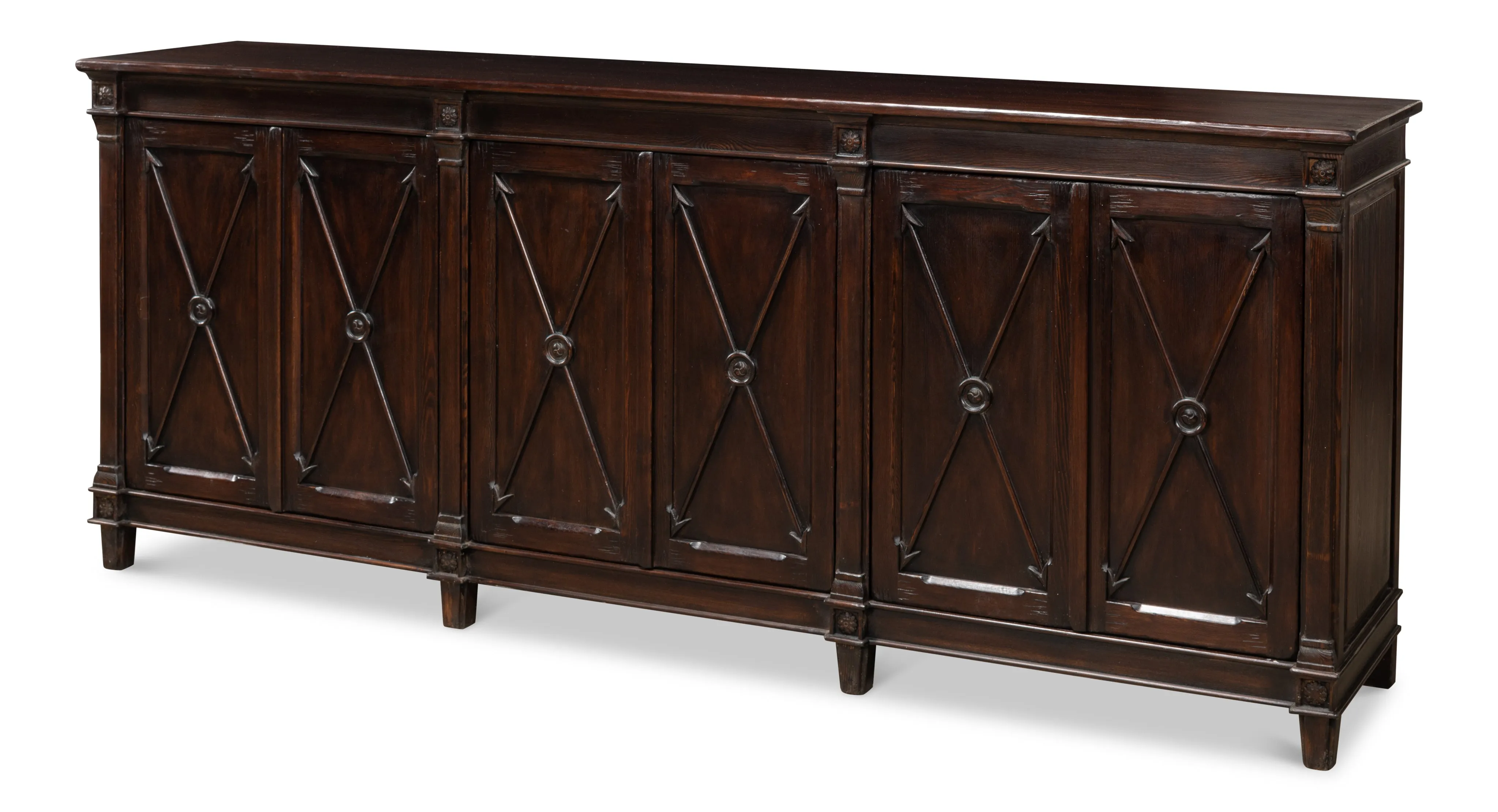 Sarreid - Marksman Sideboard  Dark Brown - Brown - Traditional