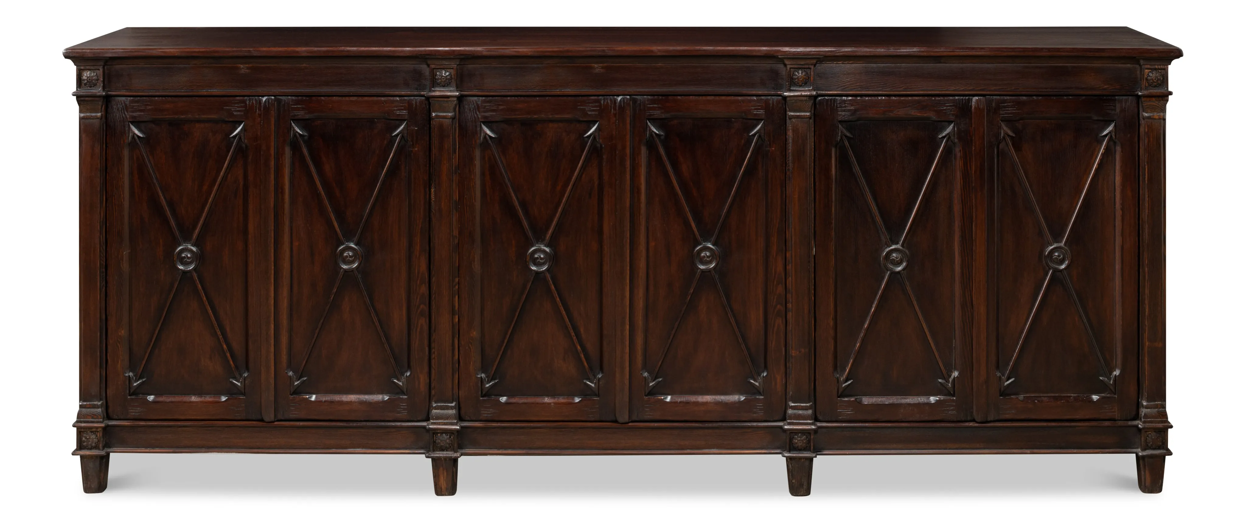 Sarreid - Marksman Sideboard  Dark Brown - Brown - Traditional