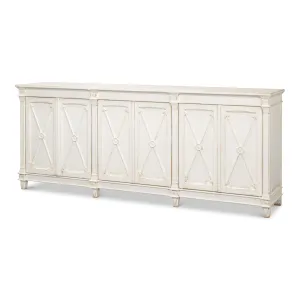 Sarreid - Marksman Sideboard  Whitewash - White - Traditional