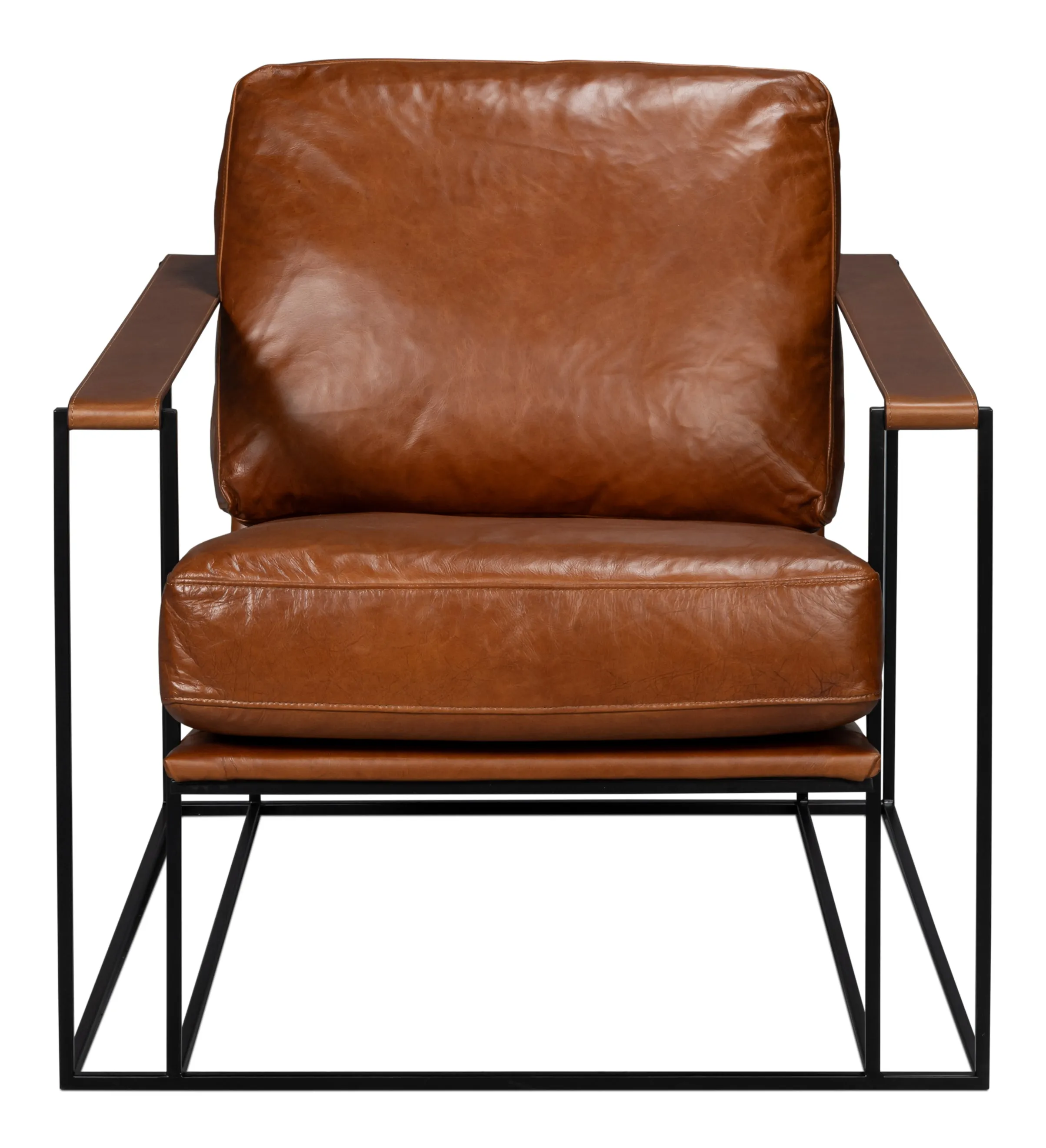 Sarreid - Oryan Chair  Havana Brown - Brown - Contemporary