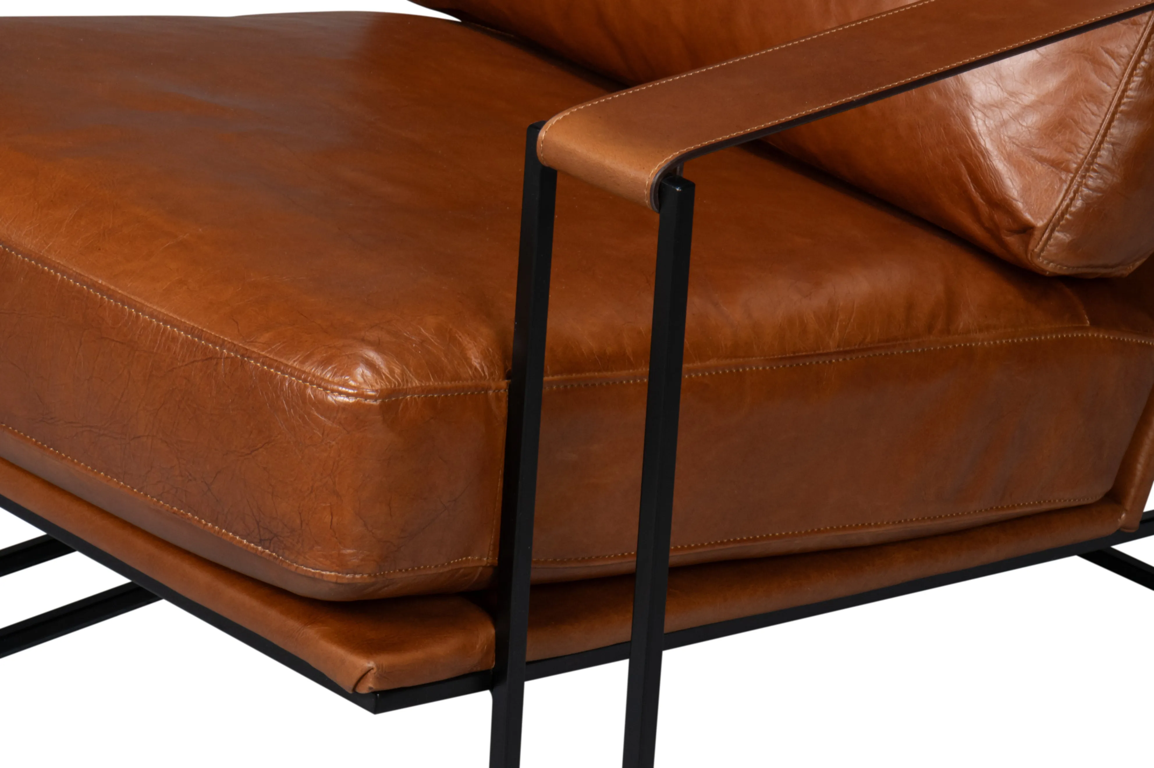 Sarreid - Oryan Chair  Havana Brown - Brown - Contemporary