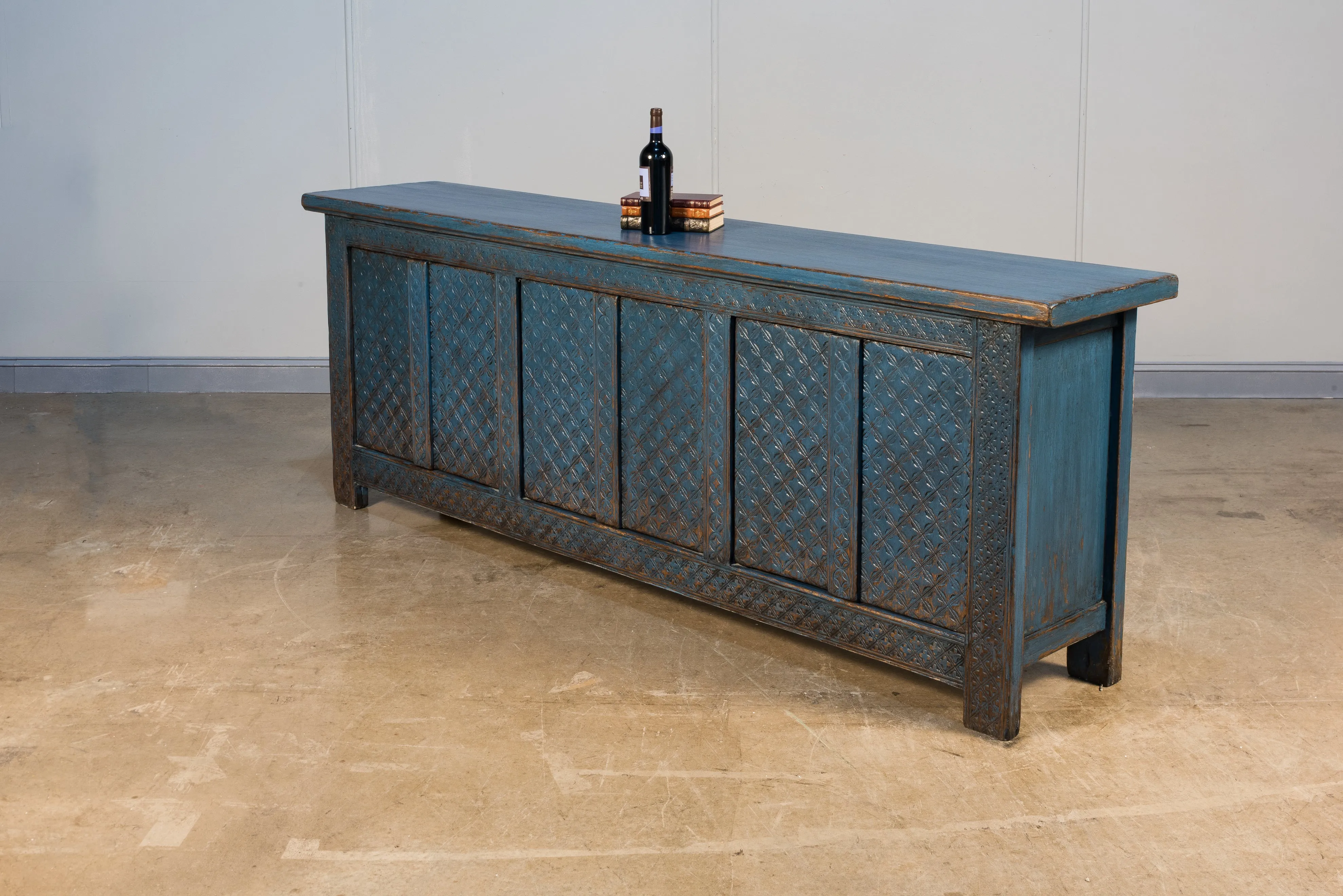 Sarreid - Persian Blue Sideboard - Blue - Vintage