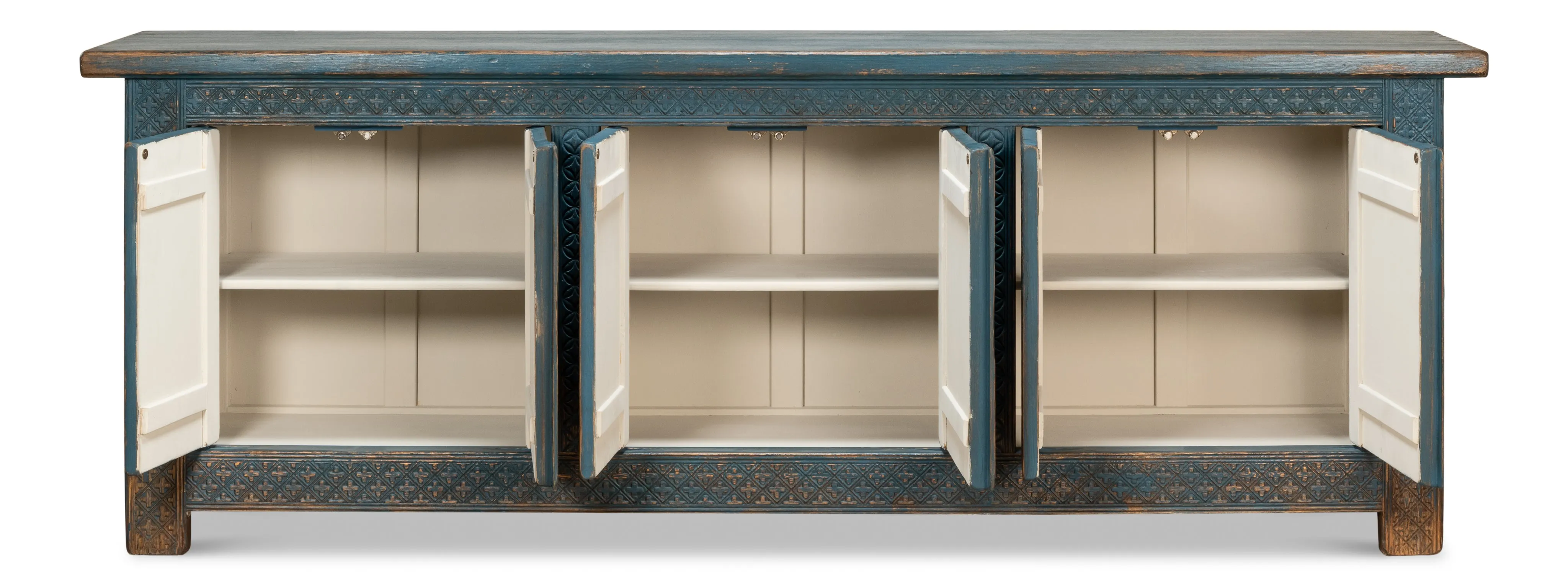 Sarreid - Persian Blue Sideboard - Blue - Vintage