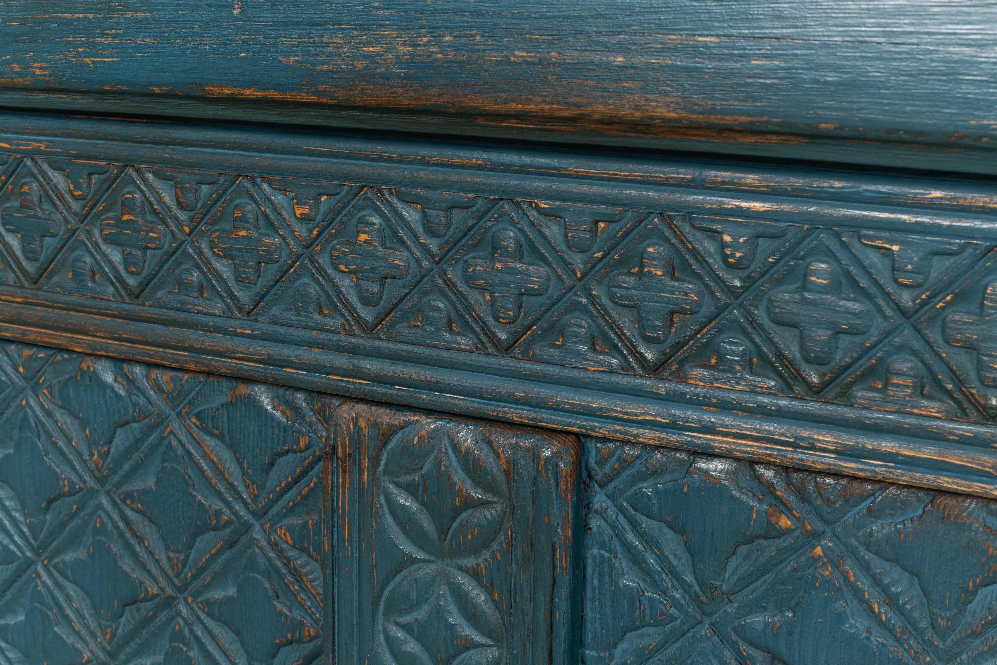 Sarreid - Persian Blue Sideboard - Blue - Vintage